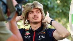 MELBOURNE, AUSTRALIA - MARCH 30: Max Verstappen of the Netherlands and Oracle Red Bull Racing wears a blonde wig in the Paddock during previews ahead of the F1 Grand Prix of Australia at Albert Park Grand Prix Circuit on March 30, 2023 in Melbourne, Australia. (Photo by Robert Cianflone/Getty Images)
FOTO FINISH CONTRAPORTADA
PUBLICADA 31/03/23 NA MA32 5COL
