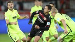 Chicharito y el Bayer Leverkusen no pudieron en casa contra el Augsburgo