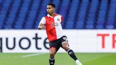 ROTTERDAM, NETHERLANDS - SEPTEMBER 15: Marcos Lopez of Feyenoord Rotterdam Controls the ball during the UEFA Europa League group F match between Feyenoord and SK Sturm Graz at Feyenoord Stadium on September 15, 2022 in Rotterdam, Netherlands. (Photo by Raymond Smit/NESImages/DeFodi Images via Getty Images)