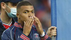 Paris Saint-Germain&#039;s French forward Kylian Mbappe during the French championship Ligue 1 football match between Paris Saint-Germain and RC Strasbourg on August 14, 2021 at Parc des Princes stadium in Paris, France - Photo Mehdi Taamallah / DPPI AFP