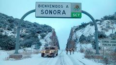 Frente Frío 33: ¿En qué municipios de Sonora suspendieron clases por la caída de nieve?
