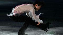 El patinador japon&eacute;s Yuzuru Hanyu, durante la gala de exhibici&oacute;n de patinaje art&iacute;stico en los Juegos Ol&iacute;mpicos de Invierno de Pek&iacute;n 2022.