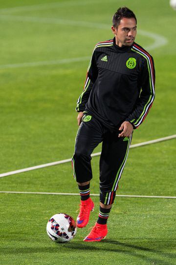 El defensa mexicano, otro lateral derecho, entonces en los Gallos Blancos de Querétaro, fue llamado por Miguel Herrera para jugar los partidos amistosos ante Holanda y Bielorrusia en la Fecha FIFA posterior al mundial. Jugó tres amistosos con México y formó parte del plantel que afrontó la Copa América 2015. 