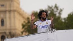 Marcelo, at a moment of the celebration for the Fourteenth in Cibeles.