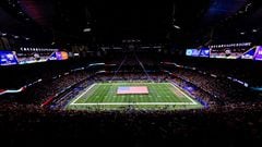 A general view during the national anthem before the 2024 Sugar Bowl college football playoff