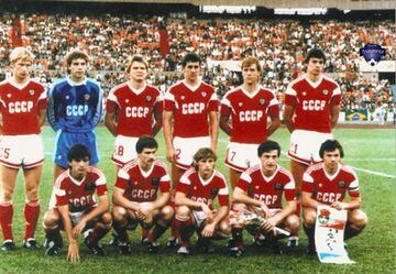 The USSR line up at the '88 Olympics in Seoul.