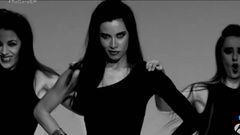 Pilar Rubio imitando la coreograf&iacute;a del videoclip de &#039;Single Ladies&#039; de Beyonc&eacute;.