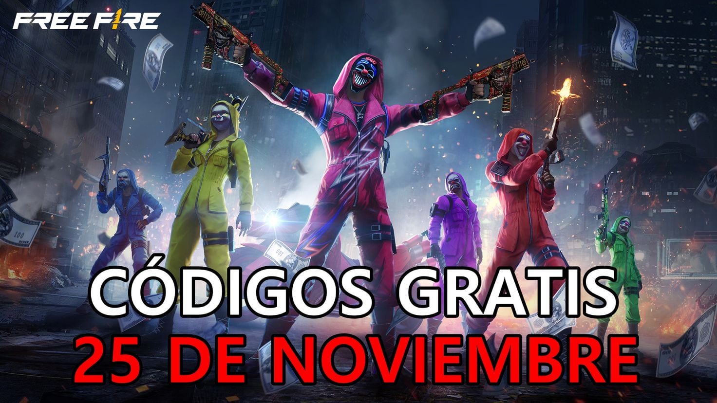 Free Fire: códigos gratis y todas las recompensas para canjear hoy