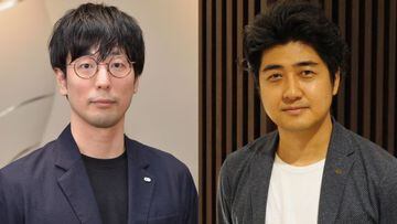 Masaaki Yamagiwa (izquierda) y Fumihiko Yasuda (derecha), productores de Wo Long: Fallen Dynasty.