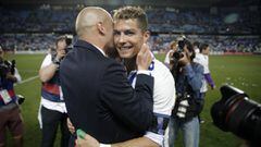 Zidane felicita a Cristiano tras la Duod&eacute;cima.