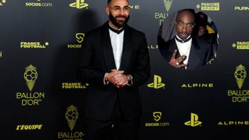 Karim BENZEMA of Real Madrid arrives at the Ballon dOr 2022 Ceremony on October 17, 2022 in Paris, France. (Photo by Baptiste Fernandez/Icon Sport via Getty Images)