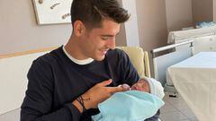 Álvaro Morata y Alice Campello ya son padres de su tercer hijo