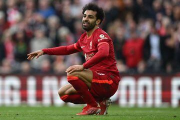 Salah, con el Liverpool.