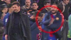 Revelan un corte de manga de jugador del Barça a Simeone