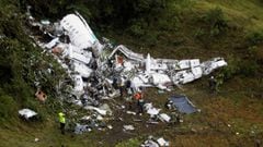 Wreckage from a plane that crashed into Colombian jungle with Brazilian soccer team Chapecoense, is seen near Medellin, Colombia, November 29, 2016. REUTERS/Fredy Builes     TPX IMAGES OF THE DAY TRAGEDIA ACCIDENTE AEREO EQUIPO FUTBOL BRASILE&Atilde;O CH