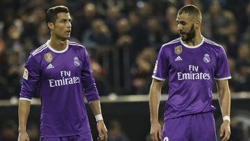 Cristiano y Benzema, con el Real Madrid.