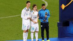 Los tres ganadores de los premios FIFA.