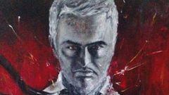 El retrato de José Mourinho como superhéroe pintado por Fanny Gogh.