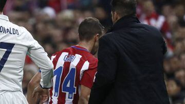 Gabi blows top after being subbed in Atlético's derby defeat