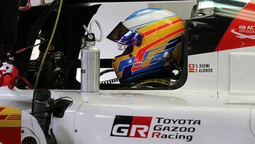 Fernando Alonso en el test que hizo con Toyota en Bar&eacute;in. 