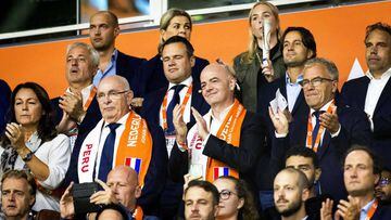 El presidente de la FIFA, Gianni Infantino se mostr&oacute; optimista con la cita que tendr&aacute; lugar en 2019. Tambi&eacute;n alab&oacute; a la afici&oacute;n peruana que estuvo en Rusia.