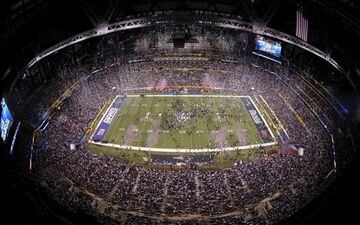 La casa de los Colts albergó el Super Bowl XLVI, donde los Patriots fueron doblegados por los Giants por segunda ocasión.