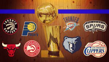 Ocho equipos de playoffs NBA que han tocado techo este año