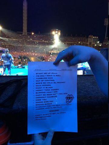 Rolling Stones en Montevideo, estadio Centenario 2016.