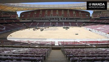 The Wanda Metropolitano's VIP Zone is still being completed.
