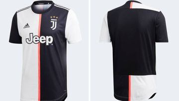 La primera camiseta de la Juventus de la temporada 2018-2019.