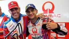 Jorge Mart&iacute;n y Fonsi Nieto tras la victoria del madrile&ntilde;o en el GP de Estiria.