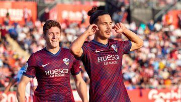 Seoane celebra un gol contra el Girona.