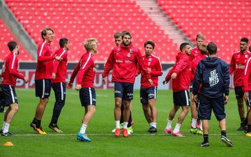 Stuttgart (Germany), 24/08/2017.- Norwegian players attend a training session in Stuttgart, Germany, 03 September 2017. Norway will face Germany in the FIFA World Cup 2018 qualifying soccer match in Stuttgart on 04 September 2017.
