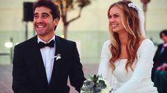 El tenista Marc L&oacute;pez en su boda con Mar&iacute;a, de la que se ha separado