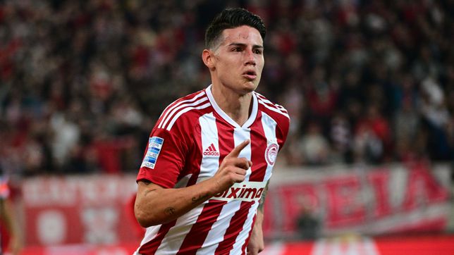 James, extremo con Míchel y el encargado de liderar a Olympiacos