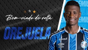 Luis Manuel Orejuela es nuevo jugador de Gremio de Brasil. El lateral regresa luego de un a&ntilde;o donde estuvo en Sao Paulo sin mucho protagonismo