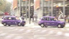 Atropello taxi Londres skater