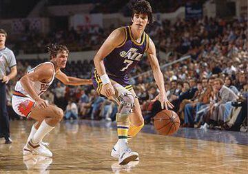 Injuries curtailed the career of one of the first real ball-handling geniuses. One of the most spectacular point guards ever witnessed, Maravich was a wonderful creator.
