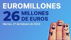 Euromillones: comprobar los resultados del sorteo de hoy, martes 27 de febrero