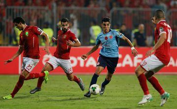 Soccer Football - CAF Champions League - Final - Al Ahly vs Wydad Casablanca - Borg El Arab Stadium, Alexandria, Egypt - October 28, 2017   Wydad's Achraf Bencharki in action 
