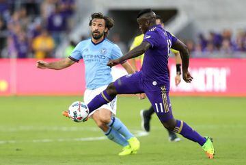Andrea Pirlo in action these days for New York City FC in the MLS.