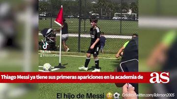 Las primeras apariciones de Thiago Messi en la academia de Inter Miami