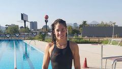 Mahina Valdivia, nadadora chilena.