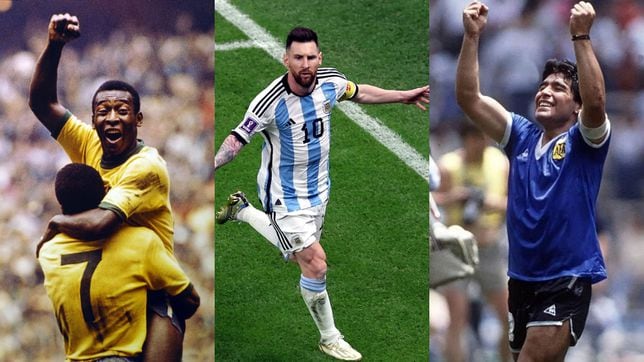 Messi equaled Maradona and Pele’s record