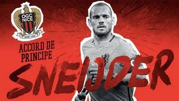 Sneijder reaches "agreement in principle" to join Nice
