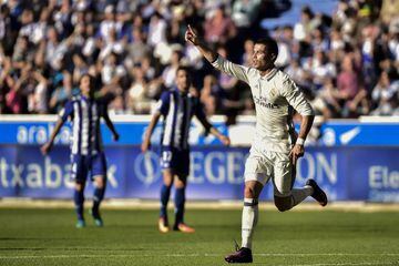 Ronaldo scored Real Madrid's opener, breaking his goalless streak