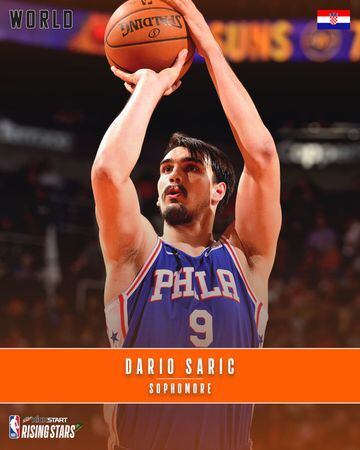 Dario Saric (Alero, Philadelphia 76ers, sophomore, Croacia).
