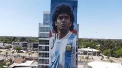 Maradona tendrá el mural más alto de todos