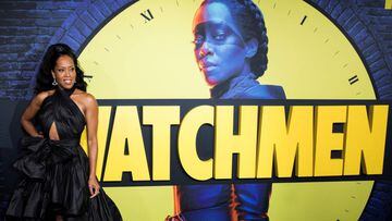 Regina King en la premiere de Watchmen HBO en Los Angeles, California. Octubre 14, 2019. 