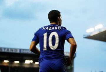 Eden Hazard de Chelsea está quinto gracias al 2,10% de ventas de camistas.